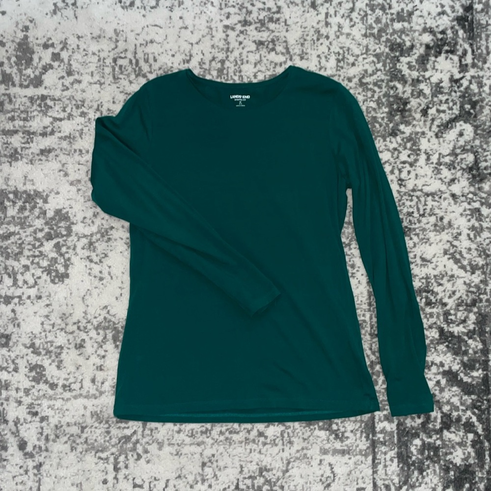 Lands End Cotton/Spandex Long Sleeve